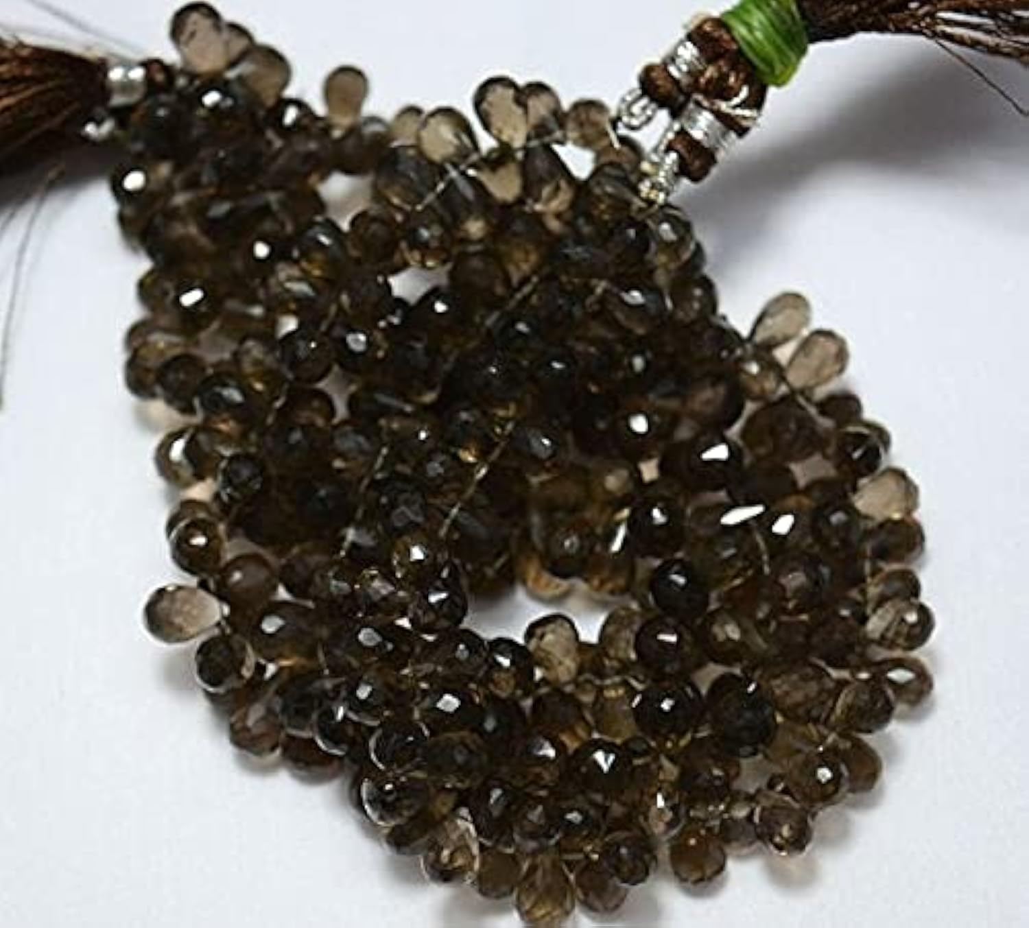 Smoky Quartz Beads briolettes pour sublimer vos tenues bohèmes chic quotidiennes