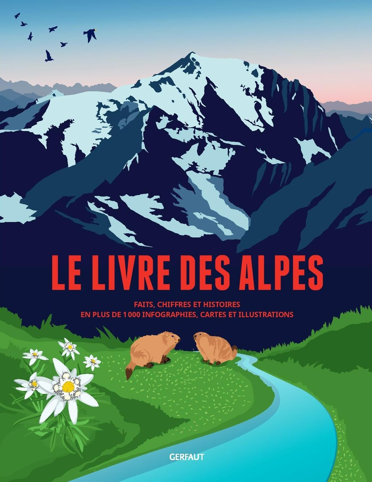Le livre des Alpes: Faits, chiffres et histoires en plus de 1000 infographies, cartes et illustrations