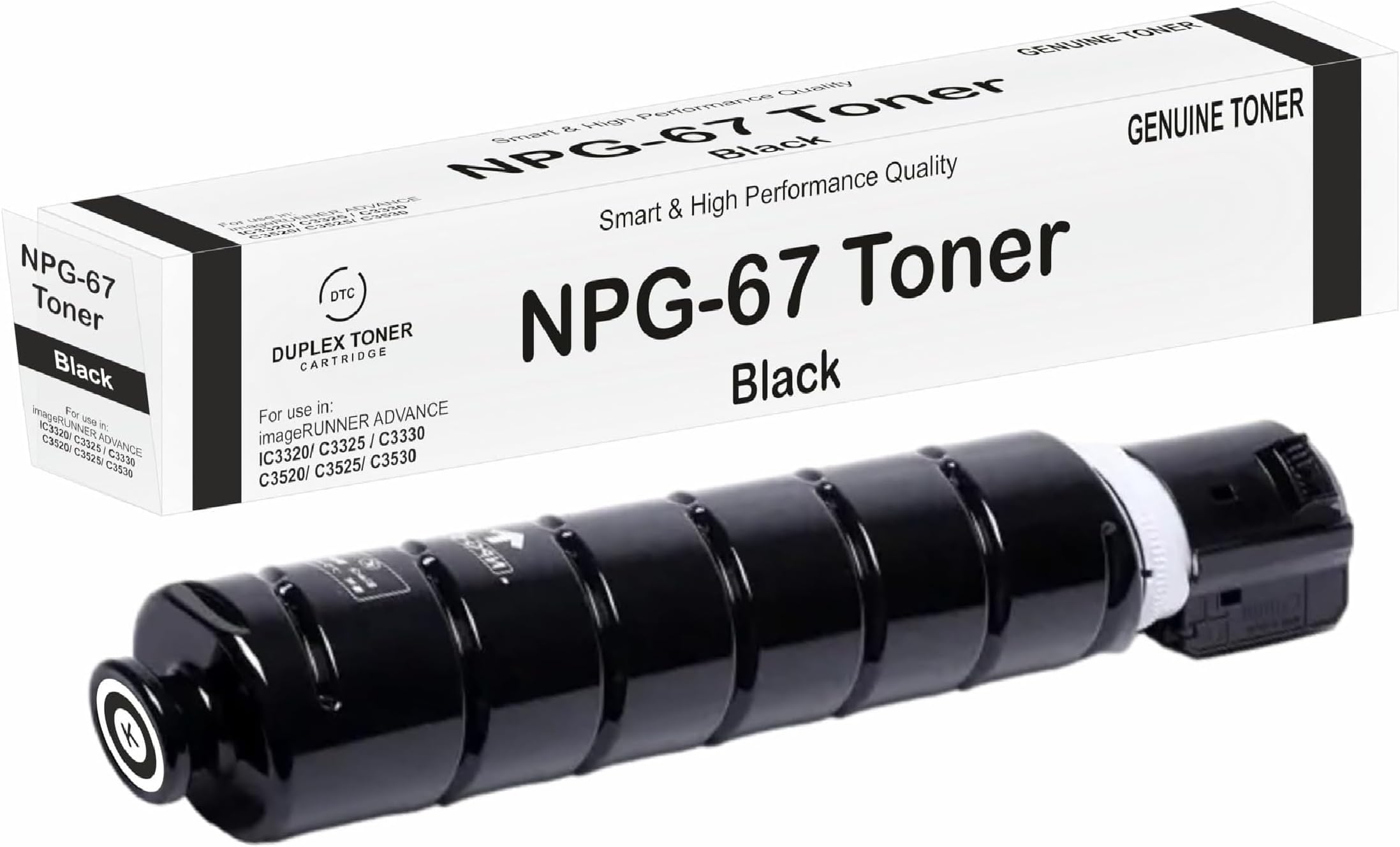 Duplex DTC NPG-67 Toner Cartridge for Canon Imagerunner Advance C3320 / C3325 / C3330 / C3520 / C3525 / C3530 / IR C3020 (Black)