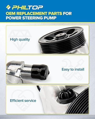 Miniatura 47 de PHILTOP Bomba de dirección asistida 20-806 OE apta para Aveo5 2007 2008, Aveo 2008, bomba de asistencia asistida 96801443, bombas de dirección
