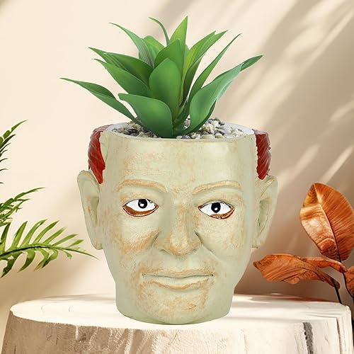Miniatura 2 de Maceta de película de terror, maceta de cabeza de terror, macetas divertidas de Michael Myers, jarrón de película de terror, macetas de película de