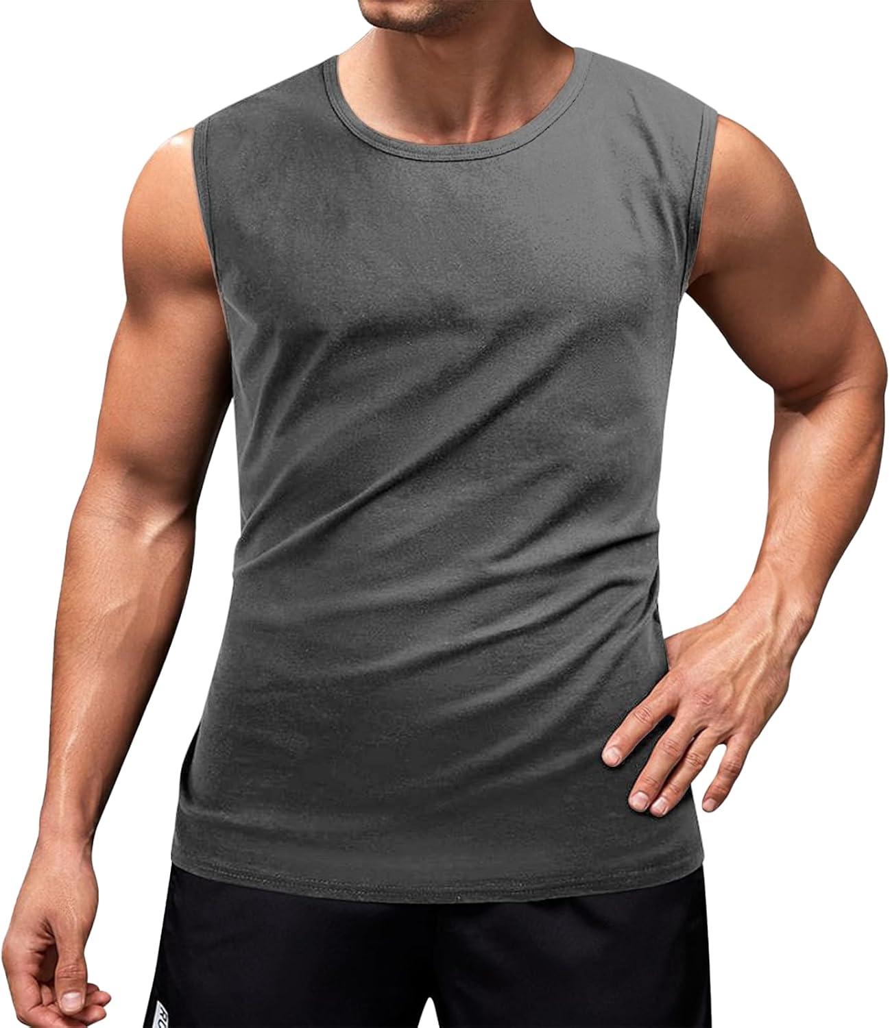 Lightweight Tank Tops for Men Solid Color Breathable Mens Gym Tank Tops Sleeveless Summer Shirt Plus Size 2025