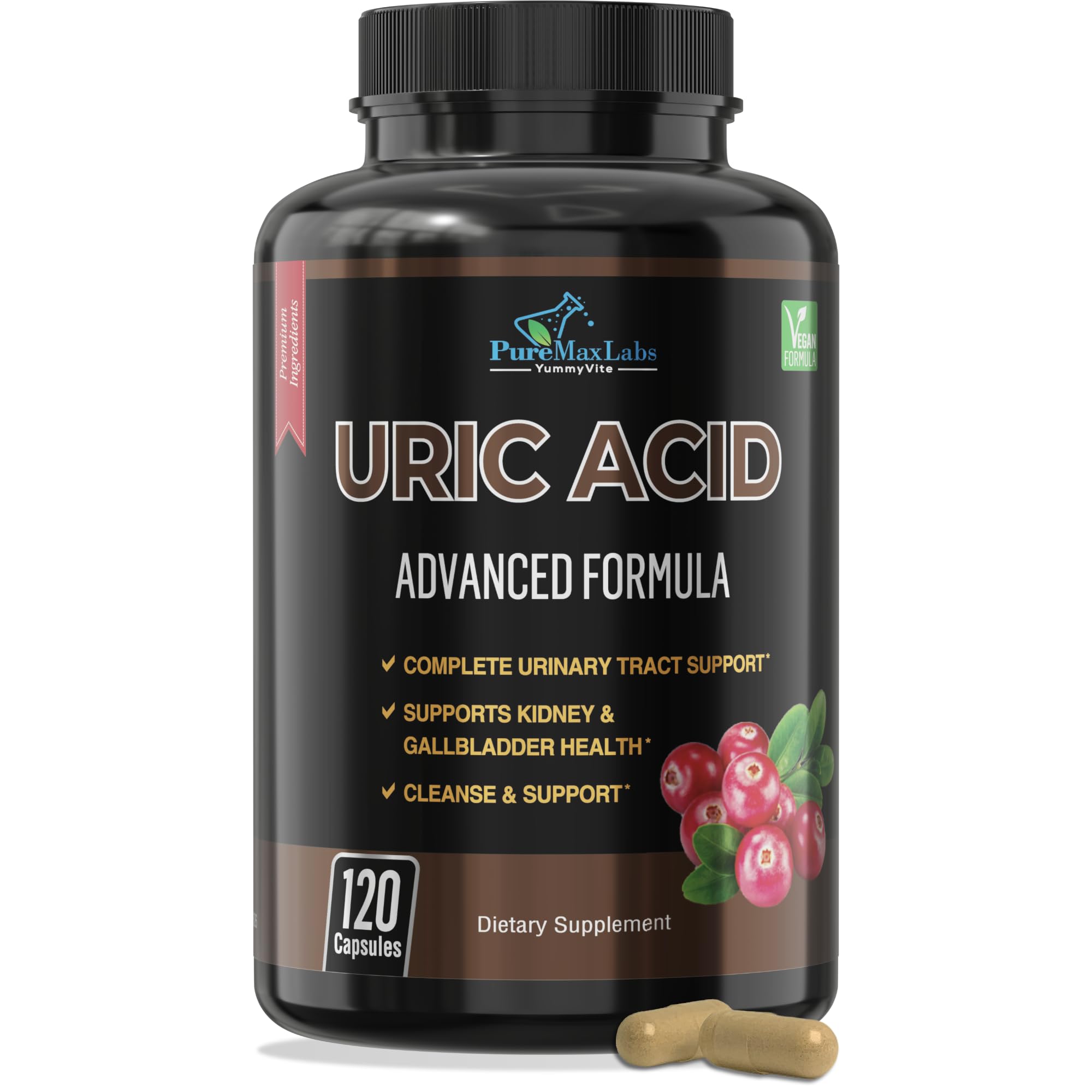 YUMMYVITE Uric Acid Advanced Formula (120) 1 Count (Pack of 120)