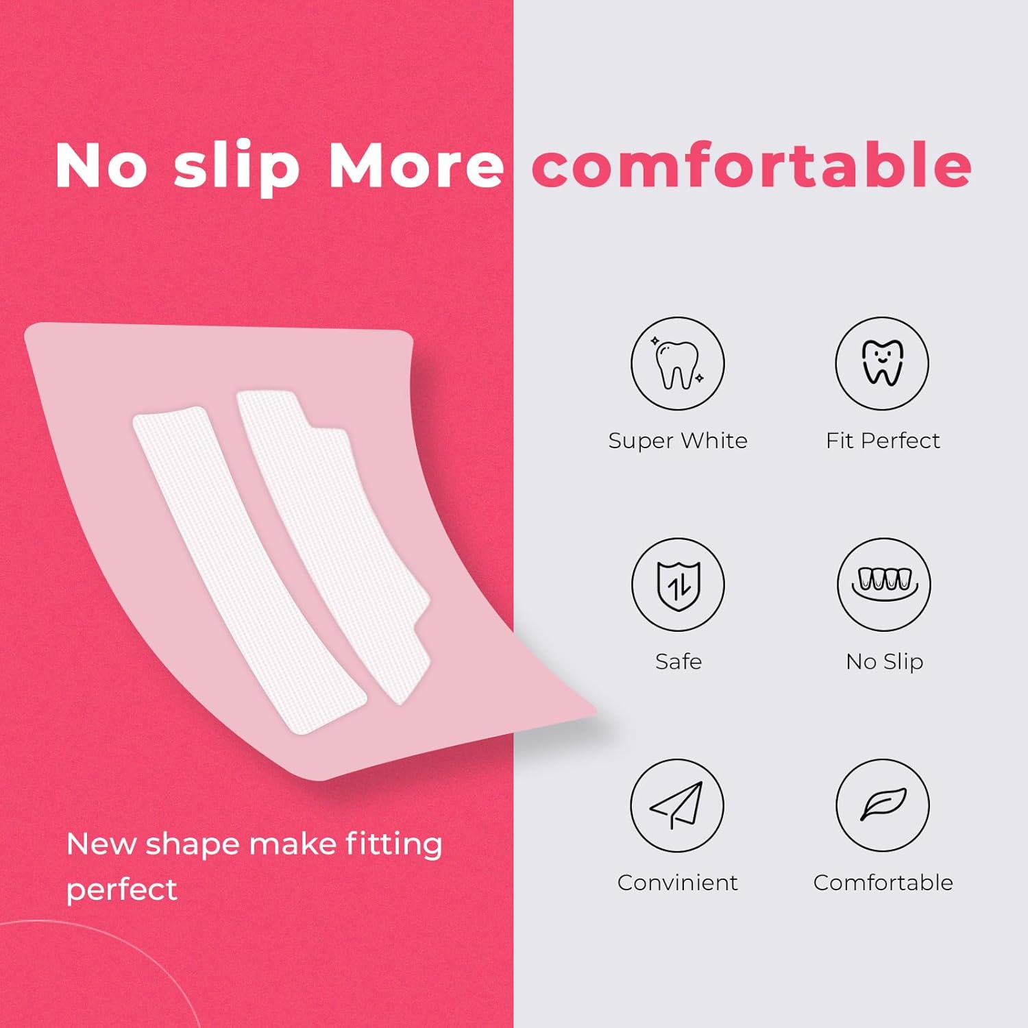 Teeth Whitening Strips - Enamel-Safe Formula & Clinically Tested, 28 Strips for Brighter Smile, Stain Focus Technology with Sensitive Teeth Care(Super White)