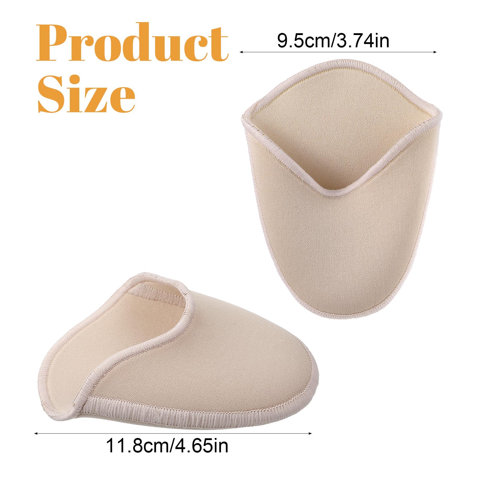 Protectores de dedos de silicona para zapatos de ballet, punta blanda (rosa)