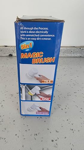 Miniatura 6 de Limpiador eléctrico de mano para baño y cocina, ducha inalámbrica y cepillo de azulejos, limpiador giratorio para limpiar lechada, azulejos, inodoro