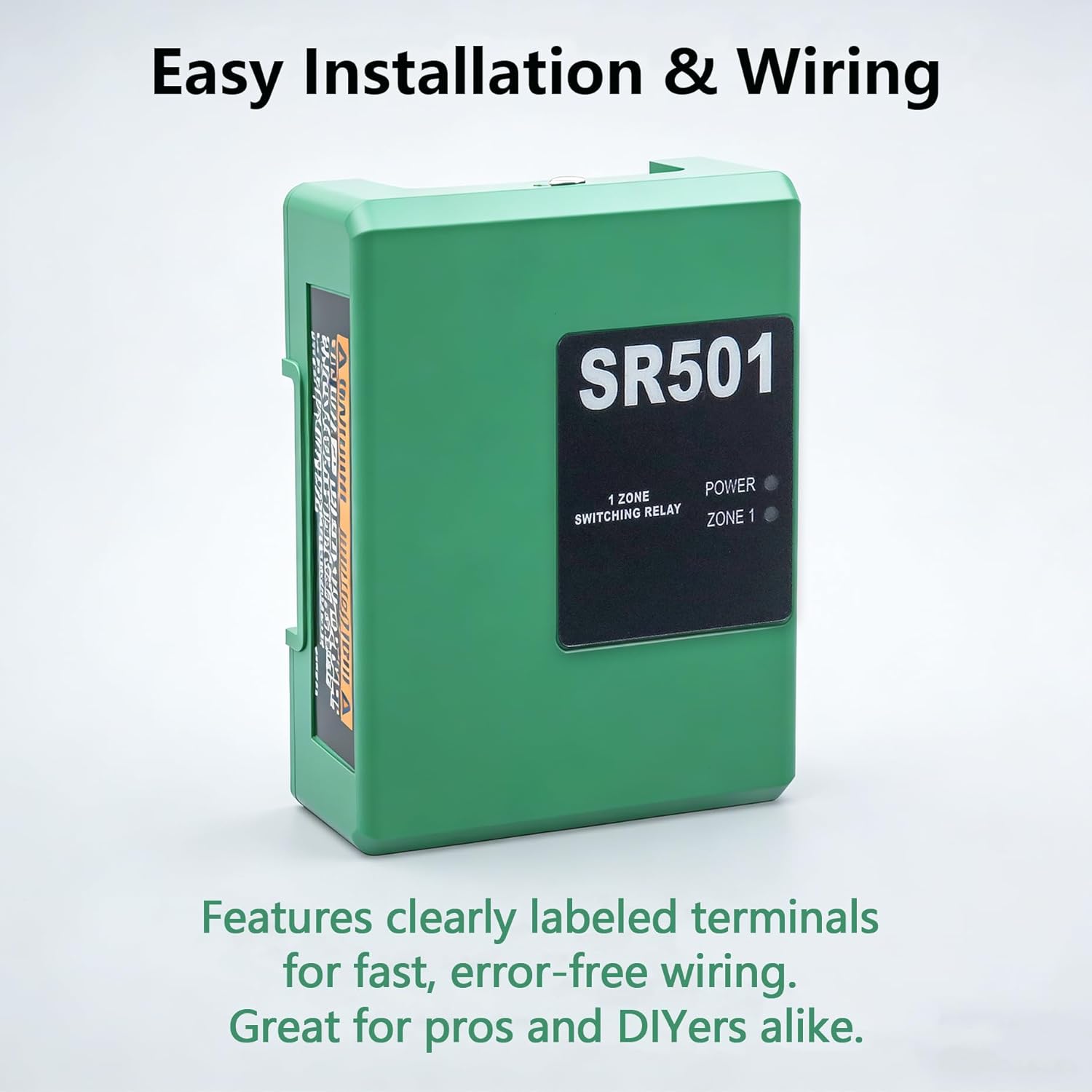 Upgrade SR501-4 Switching Relay, 1 Zone, Compatible with Taco SR501, SR501-4, 24V, for Hydronic Heating Systems