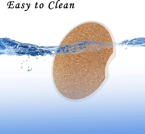 Miniatura 6 de Elightvap Posavasos de automóvil para portavasos de automóvil, diseño de sol y luna celestial, paquete de 2 posavasos universales antideslizantes