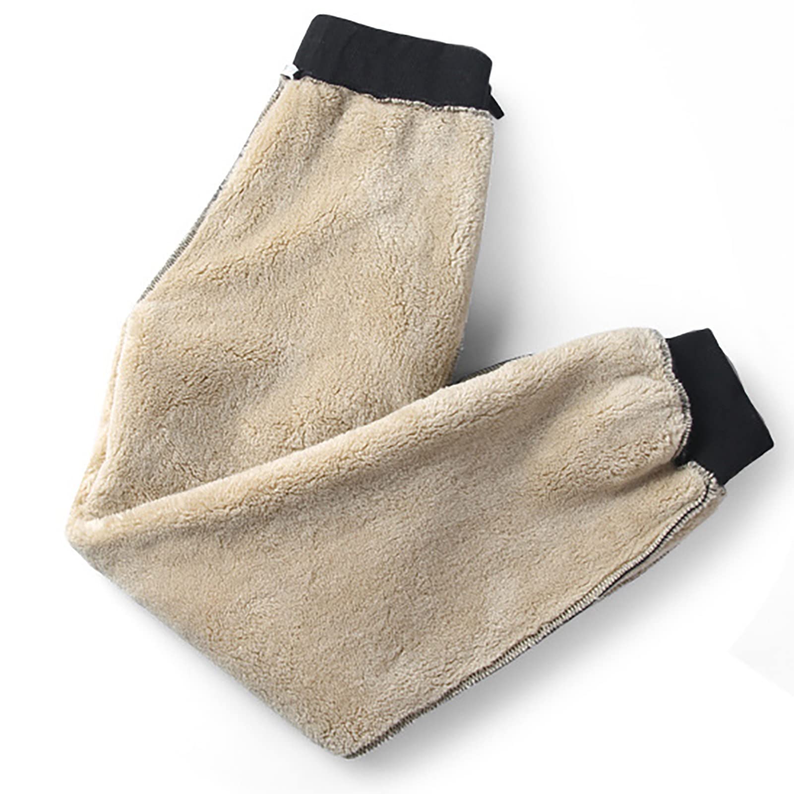 Pantalones De Invierno Para Hombre, Pantalones De Chándal Con Forro Polar Sherpa, Pantalones De Chándal Con Cordón, Pantalones Deportivos Cálidos De Invierno Para Correr