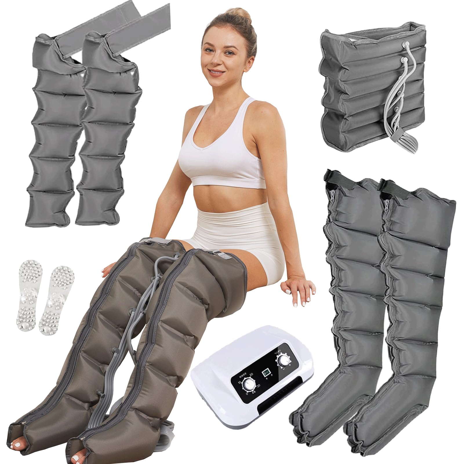 SXSLTSA Lymphatic Drainage Massager, Lymphatic Drainage Massager Legs, Pressotherapy and Lymphatic Drainage, Foot and Calf Massager
