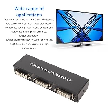 2ポート DVI ビデオスプリッター 1900x1200 Amazon.co.jp: DVI スプリッター、1 入力 2 出力 2 ポート DVI