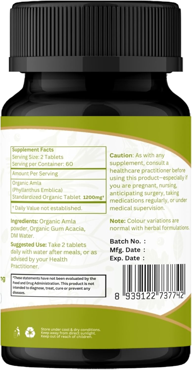 ORGANIC SPREE Gymnema 120 Tablets – USDA Organic Gymnema Sylvestre Supplement - Pack of 3