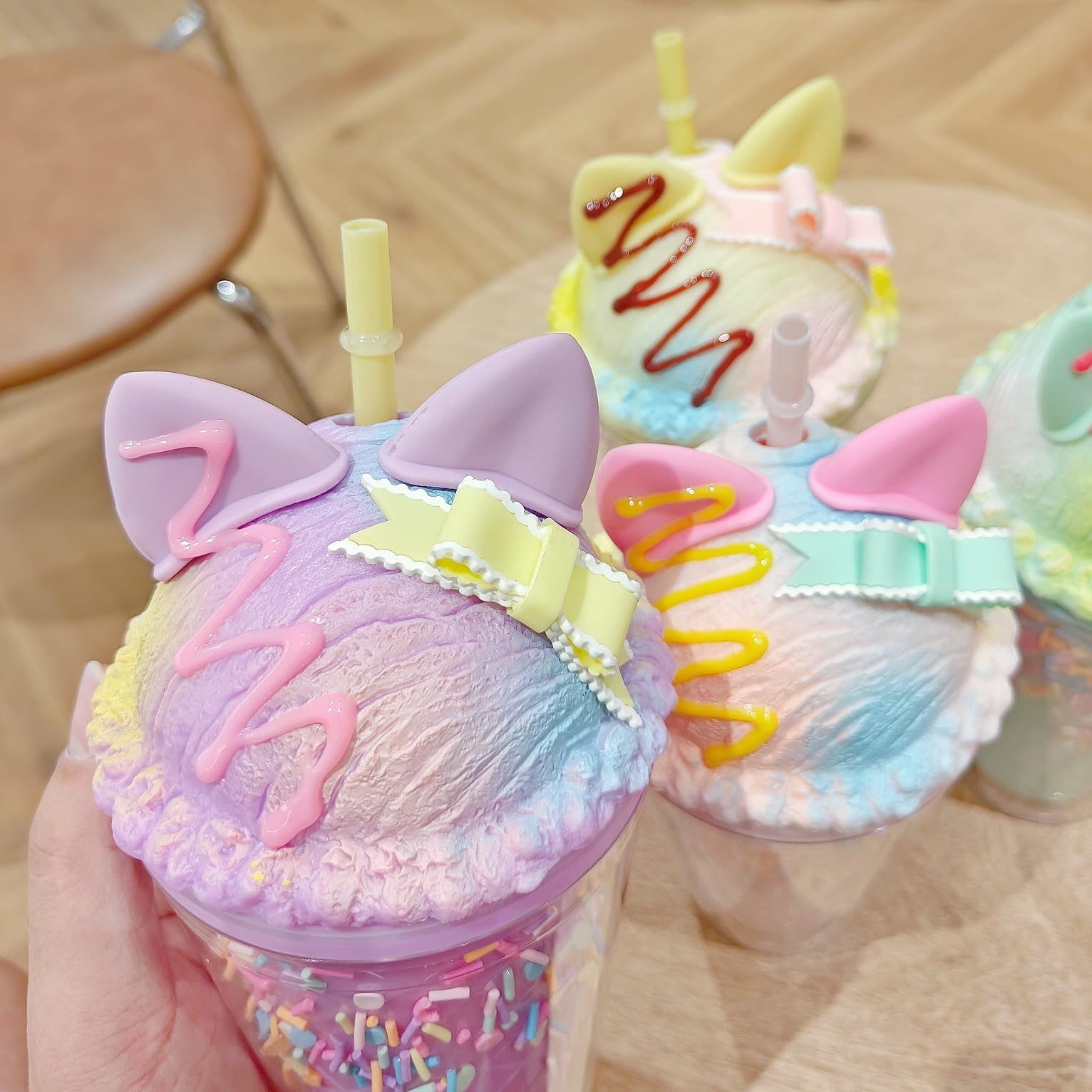Gobelet Licorne Congelable 450ml Avec Paille - Tasse Isotherme Enfants Paillettes