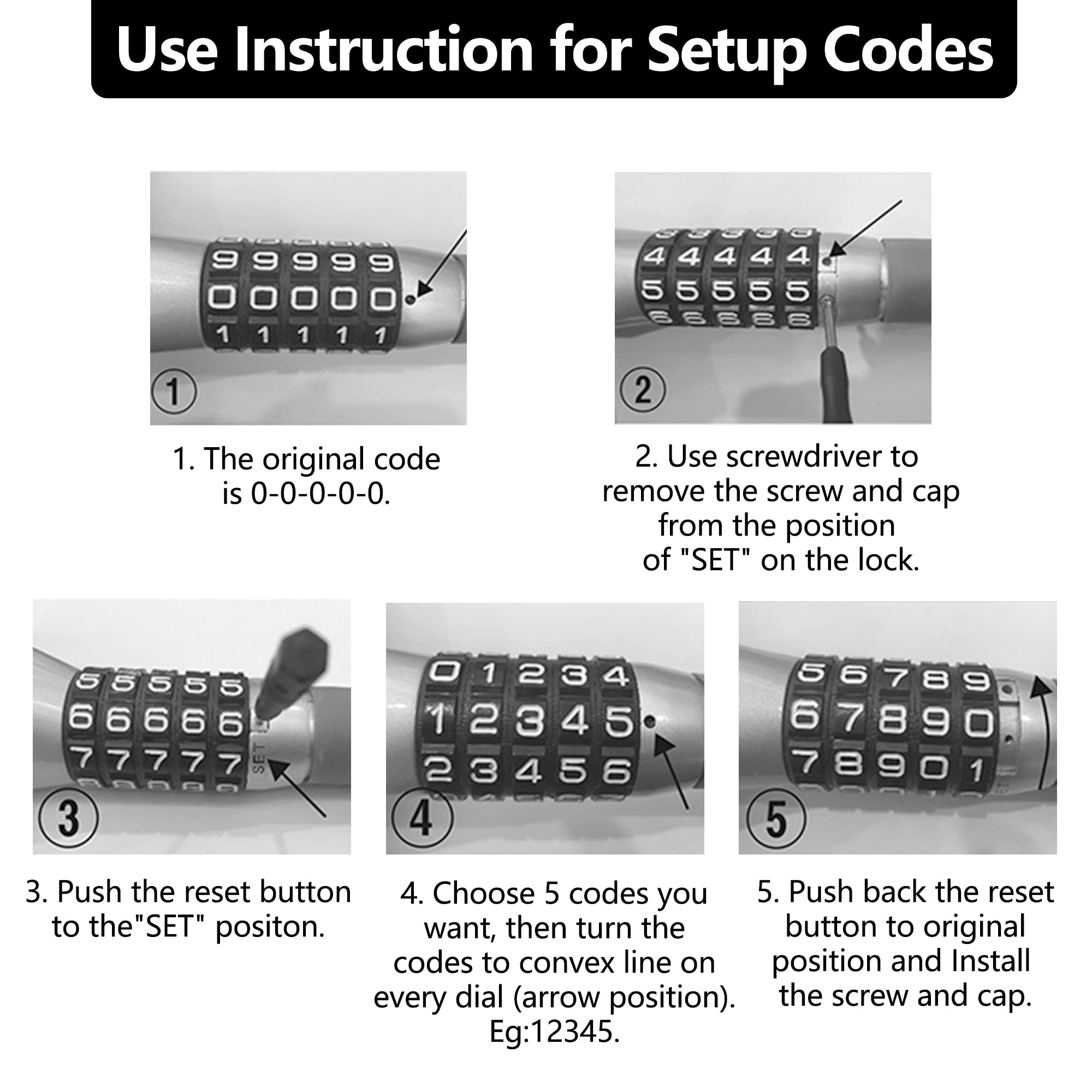 KAYCENTOP Wheel Clamp Lock Universal Password Car Anti-Theft Device Keyless Security Tire Lock Fit Most Vehicles Max 11" Tire Width and 7" Reach for Trailers SUV Boats ATVs Motorcycles Golf Cart