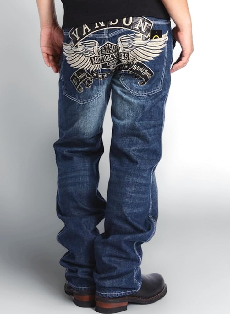 バンソン VANSON ダメージ加工バイカーデニムパンツ 商品番号:8066000256146 バンソン VANSON ダメージ加工バイカーデニムパンツ 商品番号:8066000256146