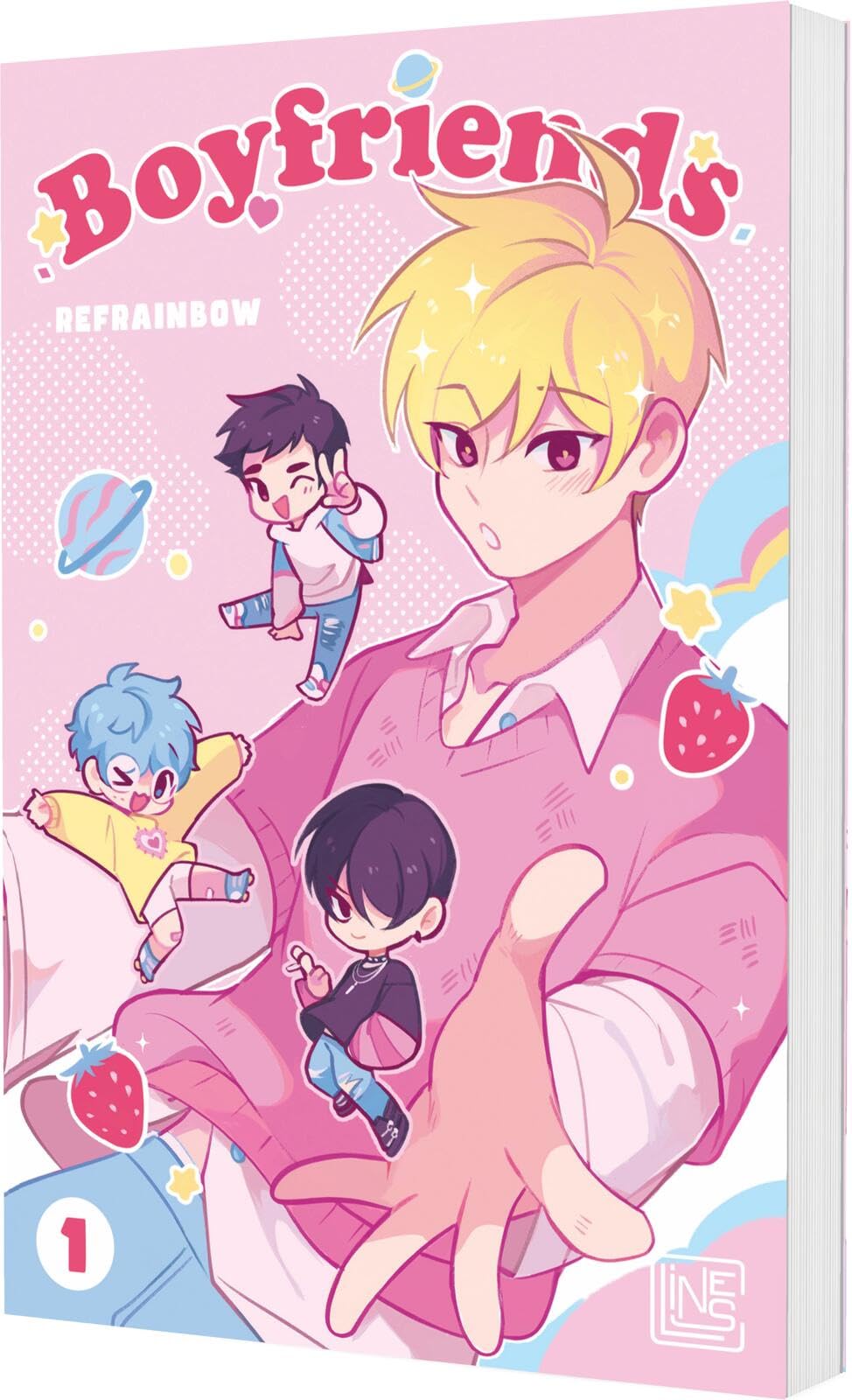 Boyfriends 1: Queerer Romcom-Manhwa über eine polyamore Viererbeziehung am College - limitierte Auflage mit süßem Stickerbogen