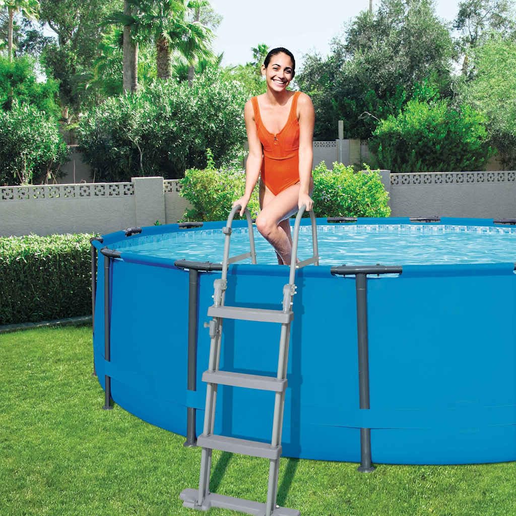 vidaXL Bestway Échelle de Piscine à 4 marches Flowclear 122 cm 58331