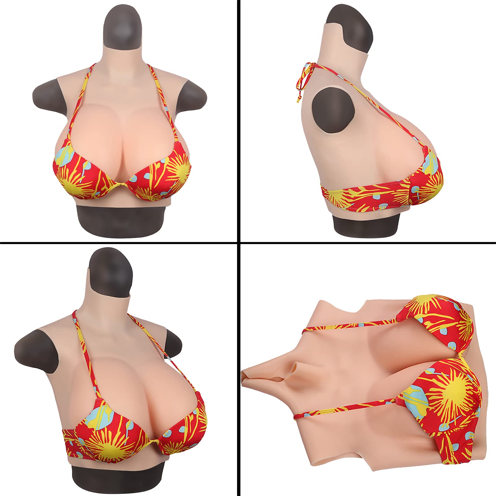 Formes De Poitrine Silicone IMI Grande Taille, Coupes B à H - Pour Travesti, Drag Queen, Mastectomie