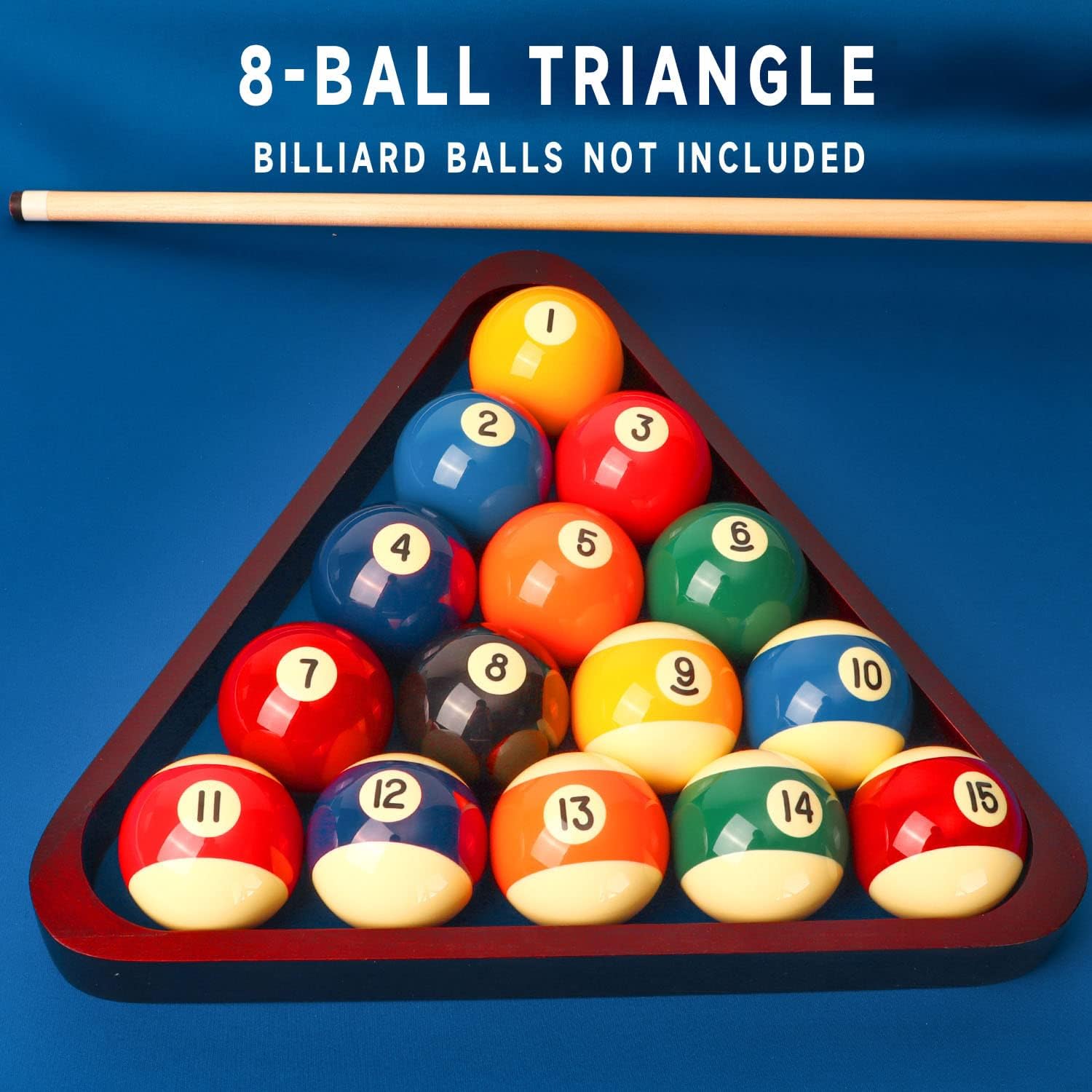 GSE Solid Wood Billiard 8-Ball Triangle / 9-Ball Diamond Pool Ball Racks for 2-1/4" Pool Balls