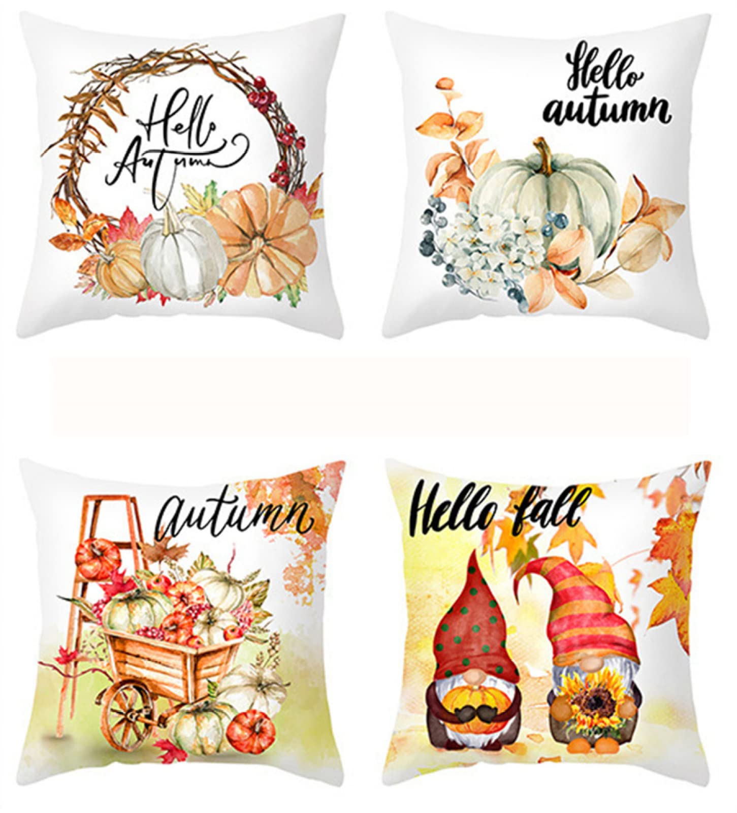 Housses coussin extérieur imperméable lot de 4 anti humidité