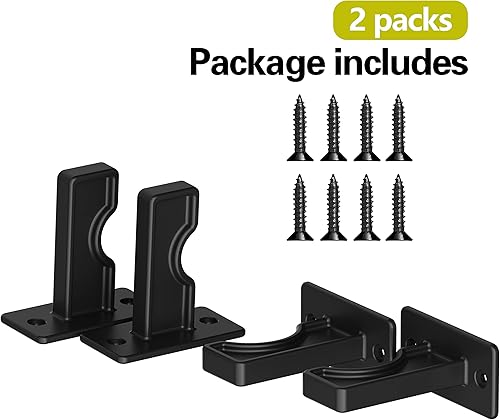 Miniatura 2 de Hikeen 2 paquetes de soporte de pared para bate de béisbol para exhibición horizontal