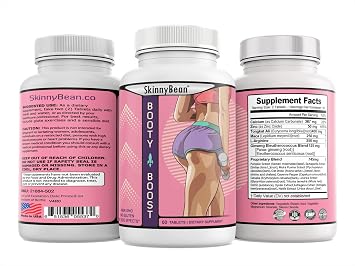 Get a Bigger, Firmer Booty with The Natural Booty Booster Butt Growth Supplement 60 Tablets - Try It Now!