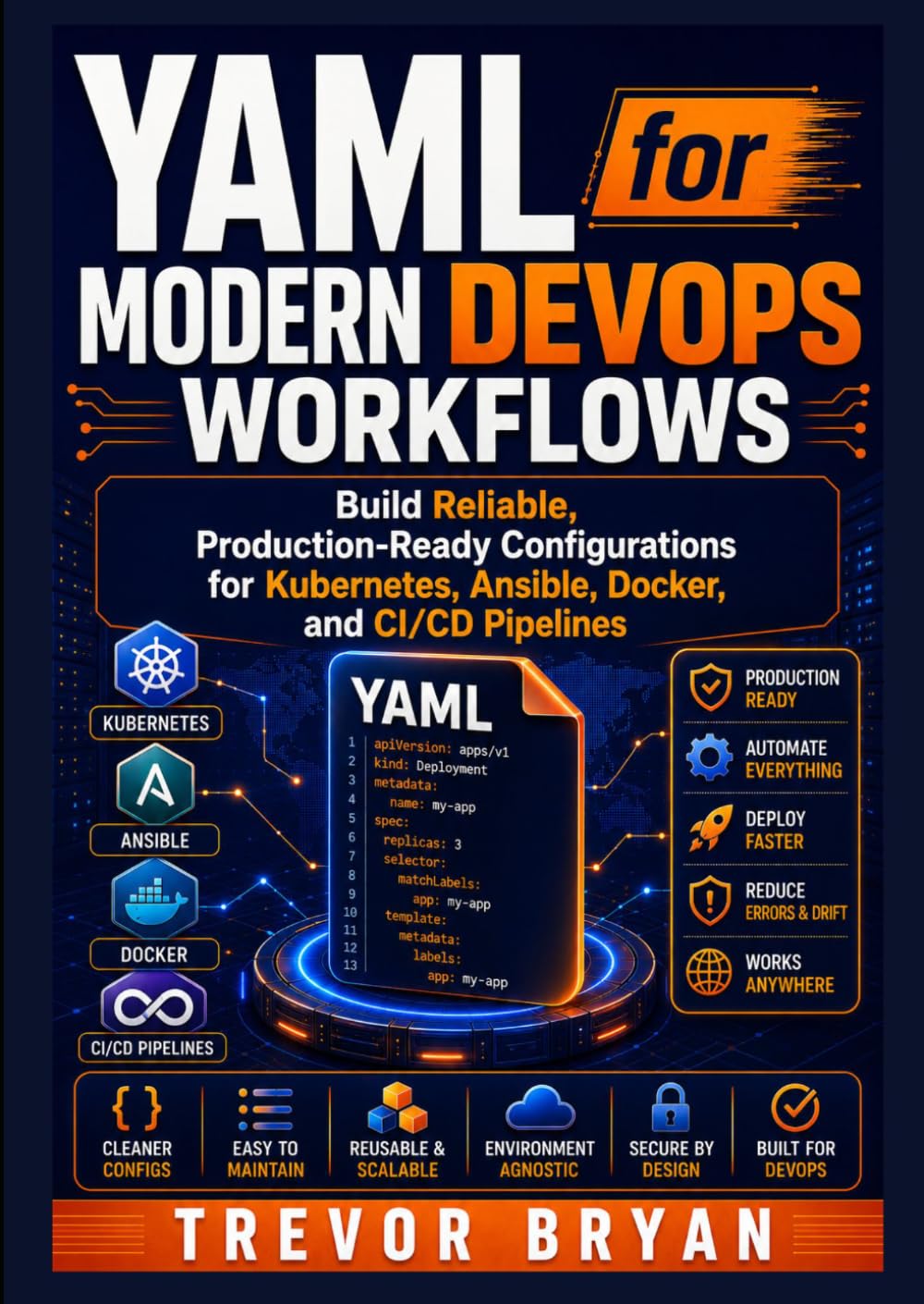 YAML for Modern DevOps Workflows: Build Reliable, Production-Ready Configurations for Kubernetes, Ansible, Docker, and CI/CD Pipelines