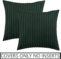 Vista 466 de UGASA - Juego de 2 fundas de almohada de terciopelo a rayas, funda decorativa para cojín con cremallera oculta para el hogar, sofá, dormitorio