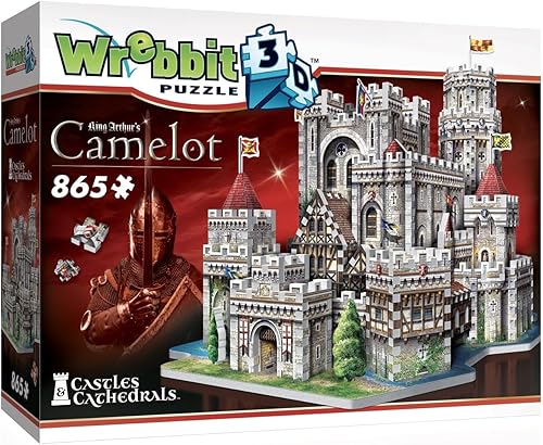 Miniatura 2 de Wrebbit3D King Arthur's Camelot 3D Puzzle  865 piezas de rompecabezas  Colección de castillos y catedrales
