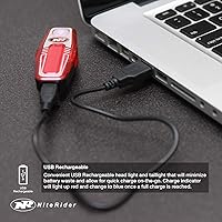 Vista 7 de NiteRider Lumina Micro 850 - Luz delantera para bicicleta, Sabre 80, luz trasera para bicicleta, paquete combinado - LED USB recargable faro