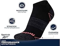 Vista 3 de Reebok Calcetines acolchados de corte bajo transpirables para mujer (12 unidades)