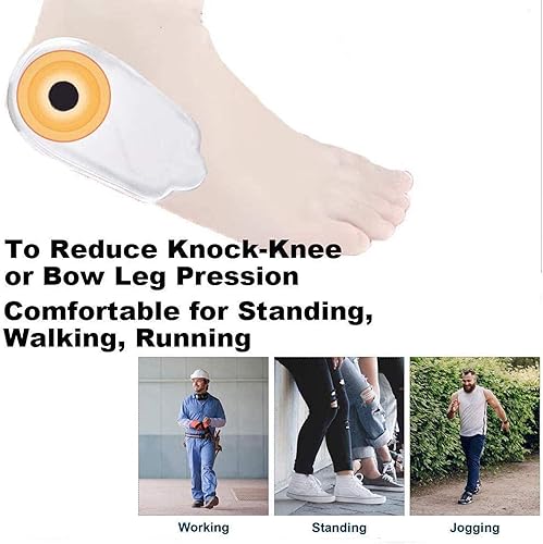 Miniatura 6 de 3 pares de plantillas ortopédicas para hombres y mujeres, insertos ortopédicos, cuñas laterales de talón para zapatos para pronación correctiva,