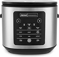 Vista 10 de Olla arrocera y olla a vapor Aroma Housewares ARC-914SBD digital con aislamiento térmico, 8 tazas (cocinadas), plateado, Plateado