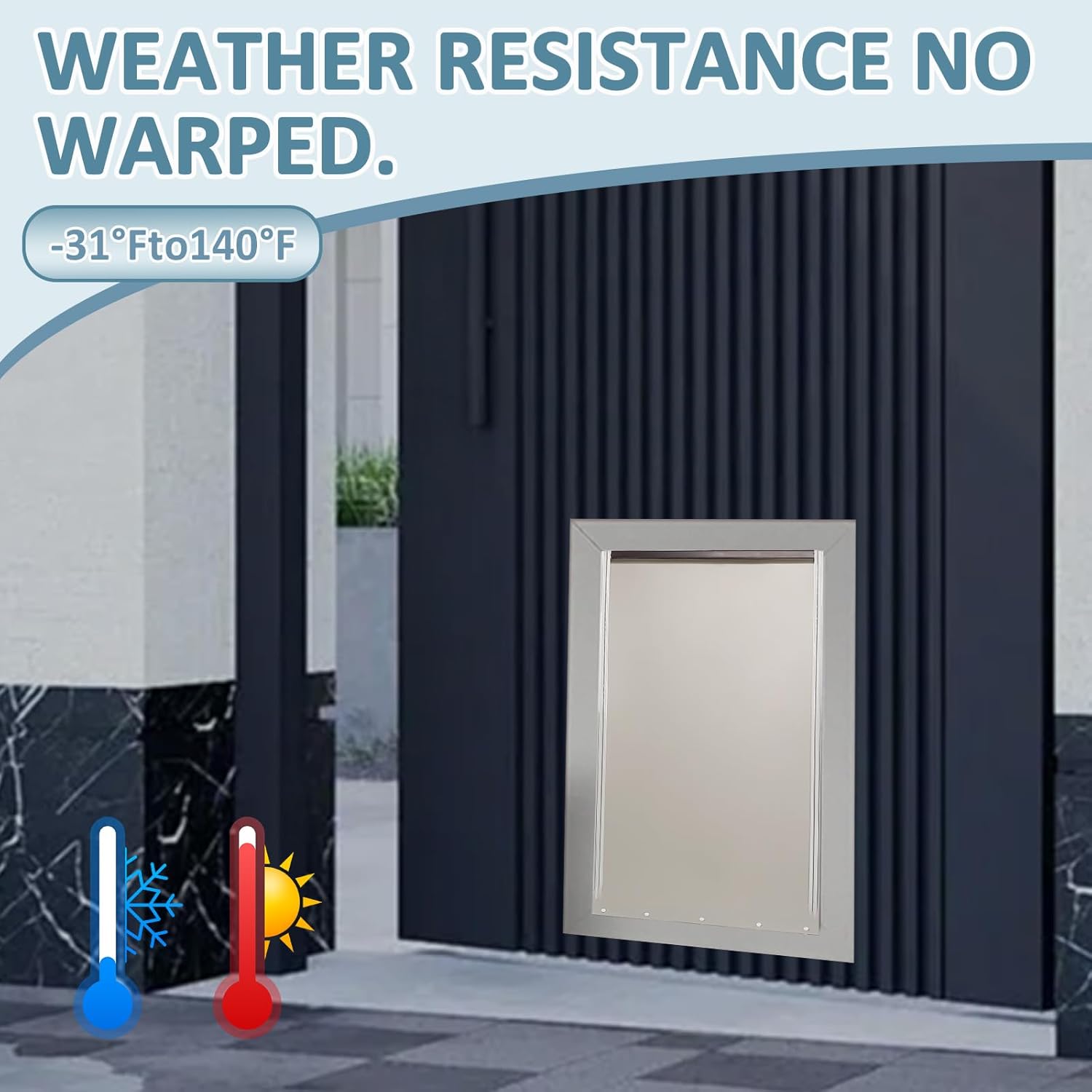 PAC11-11039 Pet Door Replacement Flaps for Dog and Cat, Doggy Door Flap Compatible with Pet-Safes Freedom Doggie Doors, Large Size 10 1/8" X 16 7/8" 2PACK