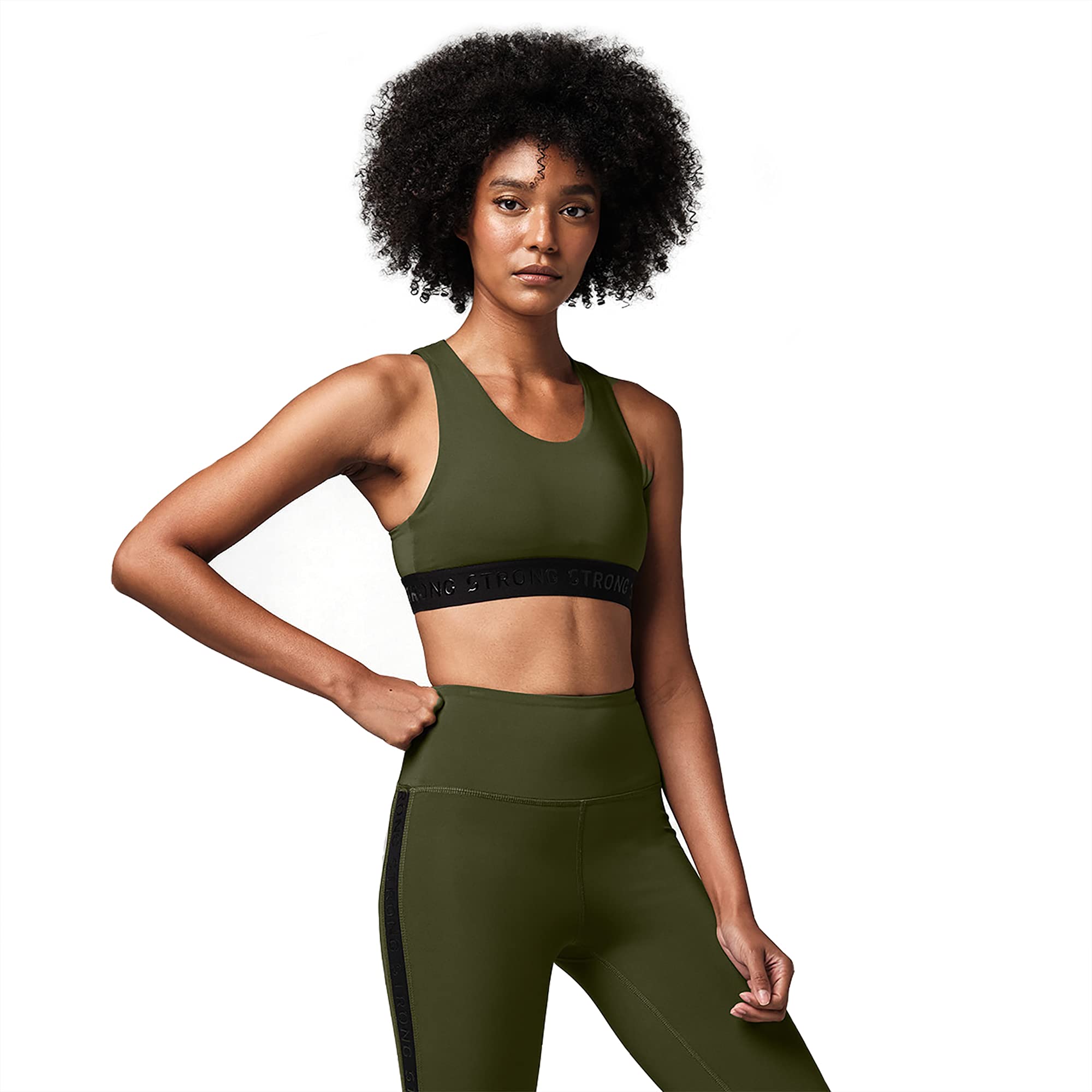 STRONG by Zumba Damski biustonosz sportowy Strong Id Active Fitness Odzież sportowa High Impact Trening Topy, Żakard mech, S