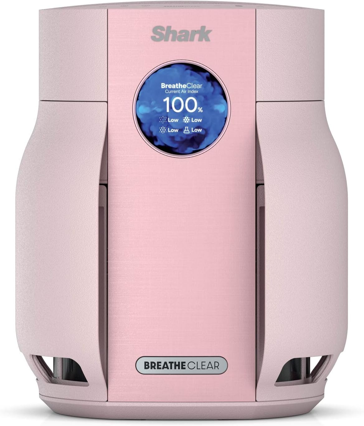 Shark BreatheClear Compact Air Purifier with NeverChange6 Exceeds HEPA Filter Standards, Automatic Sensing, Small Room Coverage, Blush, HP062UKPK