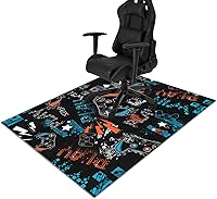 Vista 16 de Office Chair Mat for Hardwood Floor Floral Flower 36"x48" Computer Gaming Chair Mat Anti-Slip Office Rugs Floor Protector for Rolling Chairs Under