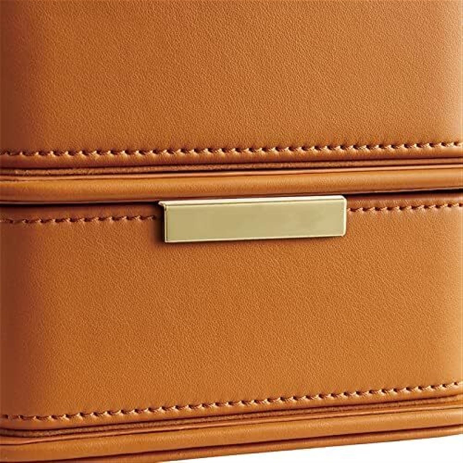 KanDuo Nähzubehör, Nähset, Nähset-Set, mit Zubehör, Lederschublade, Nähkasten, Aufbewahrungsbox, Heim-Näh-Reparatur-Werkzeugset for Anfänger, Damen und Herren, Orange