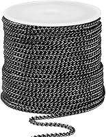 Vista 42 de Rollo de cadenas coloridas de acero inoxidable de 66 pies, acero inoxidable 304 de 0.059 pulgadas de acero inoxidable 304, cadenas trenzadas