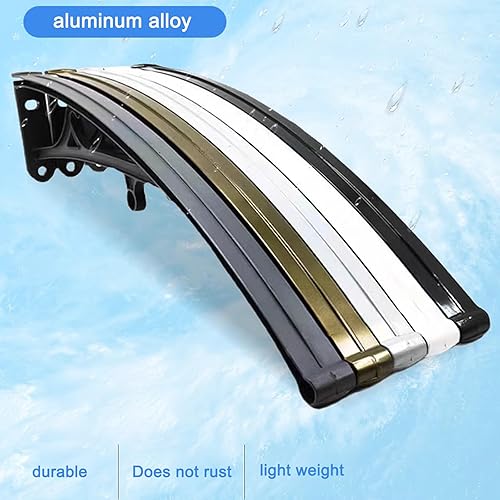 Miniatura 3 de Toldo curvado para ventana, toldo para puerta, toldo de patio, patio, porche, toldo para exteriores, cubierta de policarbonato para exteriores,