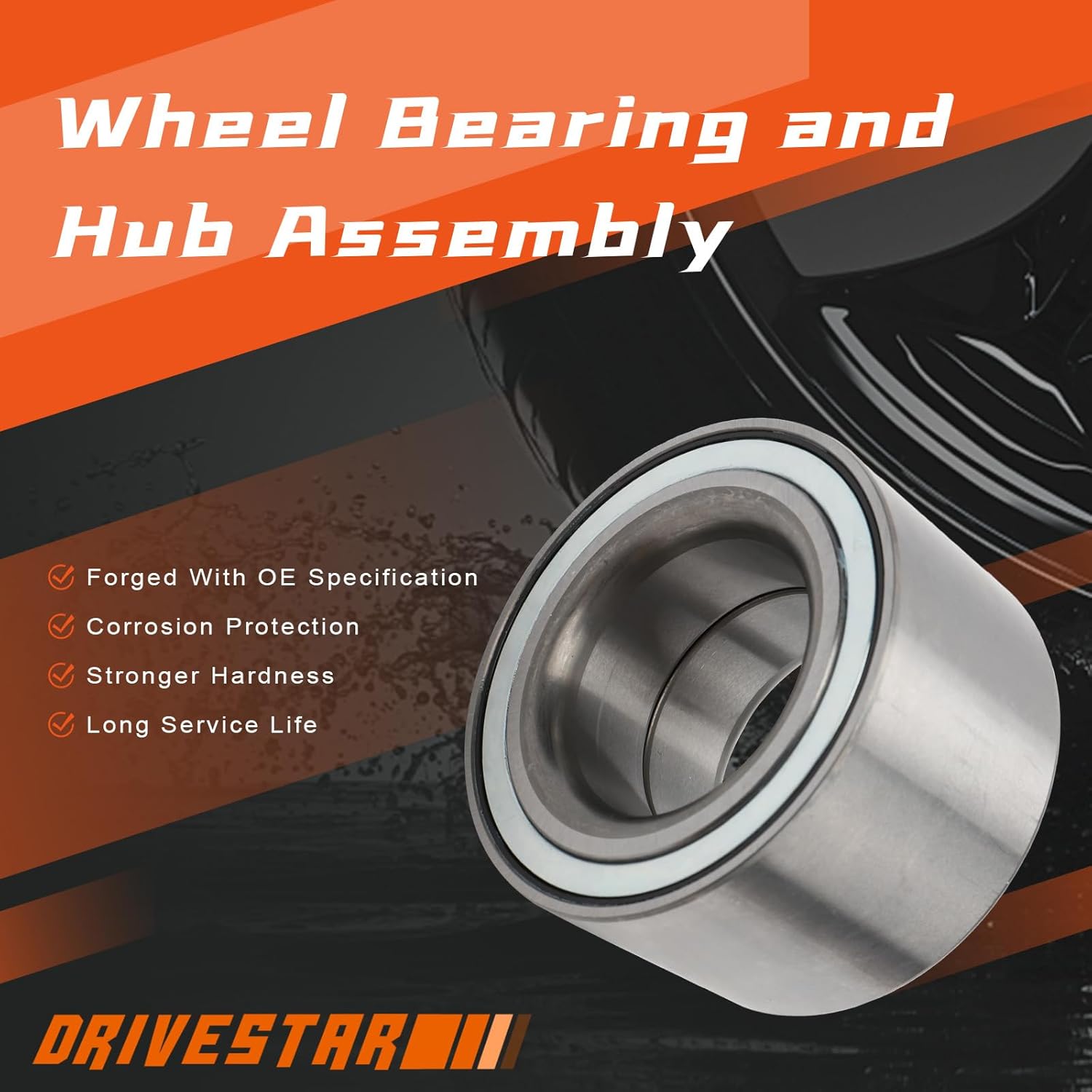 DRIVESTAR 516013 Rear Wheel Bearing Compatible with Land Rover 2005-2009 LR3, 2010-2013 LR4, 2006-2013 Range Rover Sport