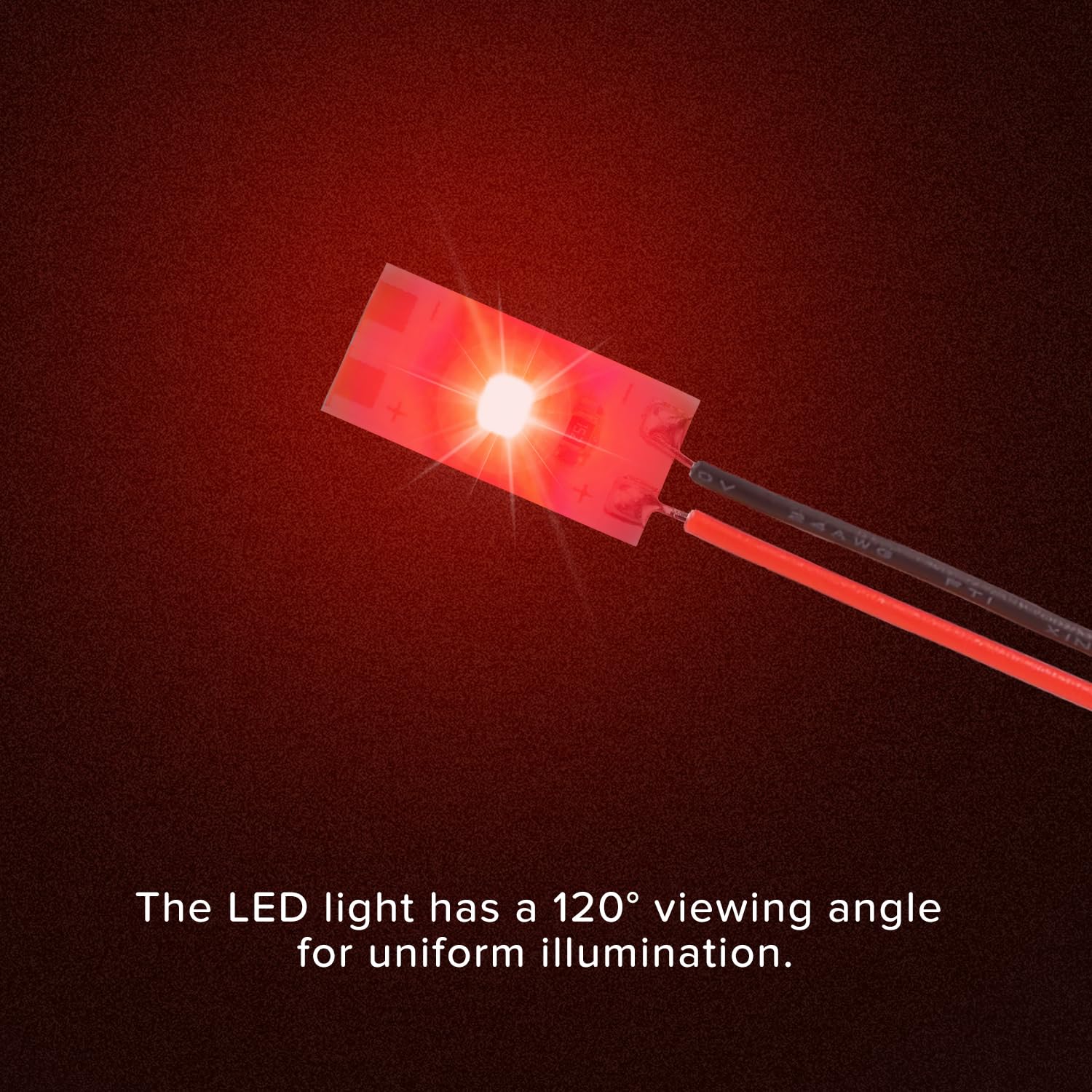 Lyeteung 15 PCS 17mm 12V - 18V Pre Wired Strip, 2835 SMD LED Model Railway LED Lighting, Red, 17mm - 15pcs - Image 4