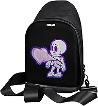 Hookaba: LED Unisex Sling Bag,1 year Manufacturer Warranty, For School, College,Travel, DJ nights, Live Concerts, Party & Gym, 9.6 inches Tablet Waterproof IPX5