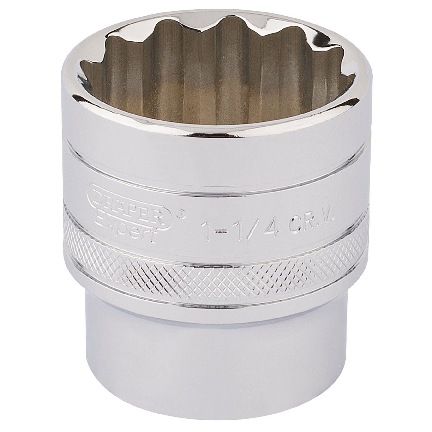 Draper Expert Hi-Torq 12 Point Socket, 1/2" Sq. Dr., 1.1/4"
