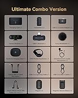 Vista 9 de Hollyland Lark MAX 2 Micrófono inalámbrico para iPhone/cámara/Android, cancelación de ruido AI, monitoreo inalámbrico, audio de cadena completa