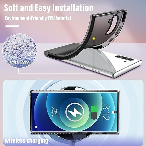 Miniatura 5 de Toycamp Funda para Note 10, bonito y divertido diseño de esqueleto de calavera para mujeres, niñas, niños y adolescentes para Galaxy Note 10, bonita