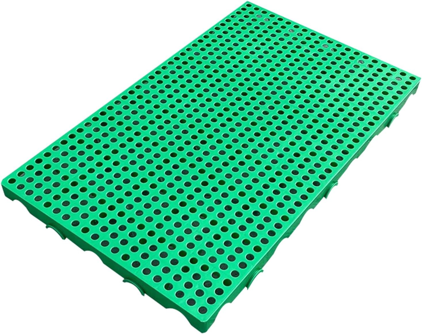 Lightweight Plastic Pallet, 1pc Waterproof & Moisture-Proof Storage Pad, Breathable Grid Ventilation for Indoor/Outdoor Use, Ideal for Garages - Green