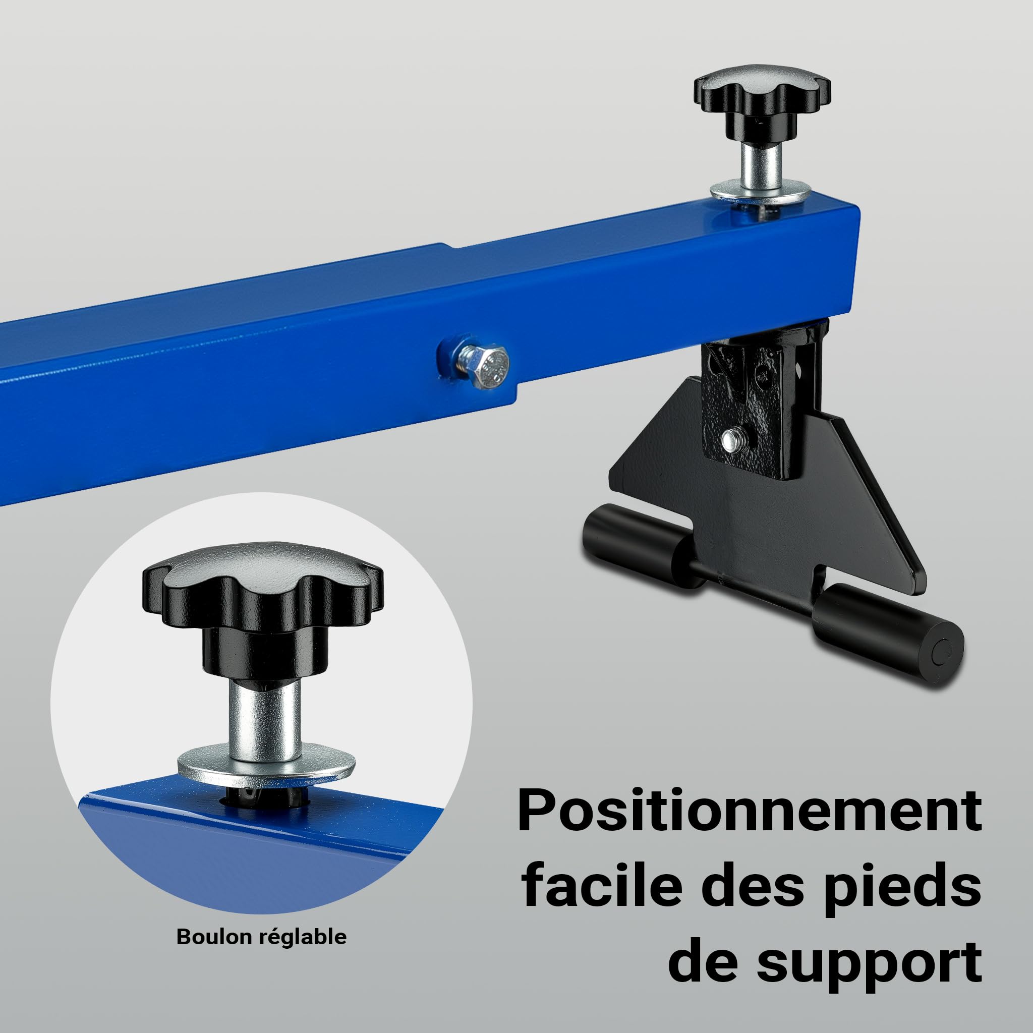 WilTec Pont Moteur Boite à Vitesse 300 kg Max. Rouge – Barre Traverse Garde-Boue – Support Moteur – Poutre de Levage Moteur – Hauteur Levage 30 cm – Équipement Garage Atelier Voiture