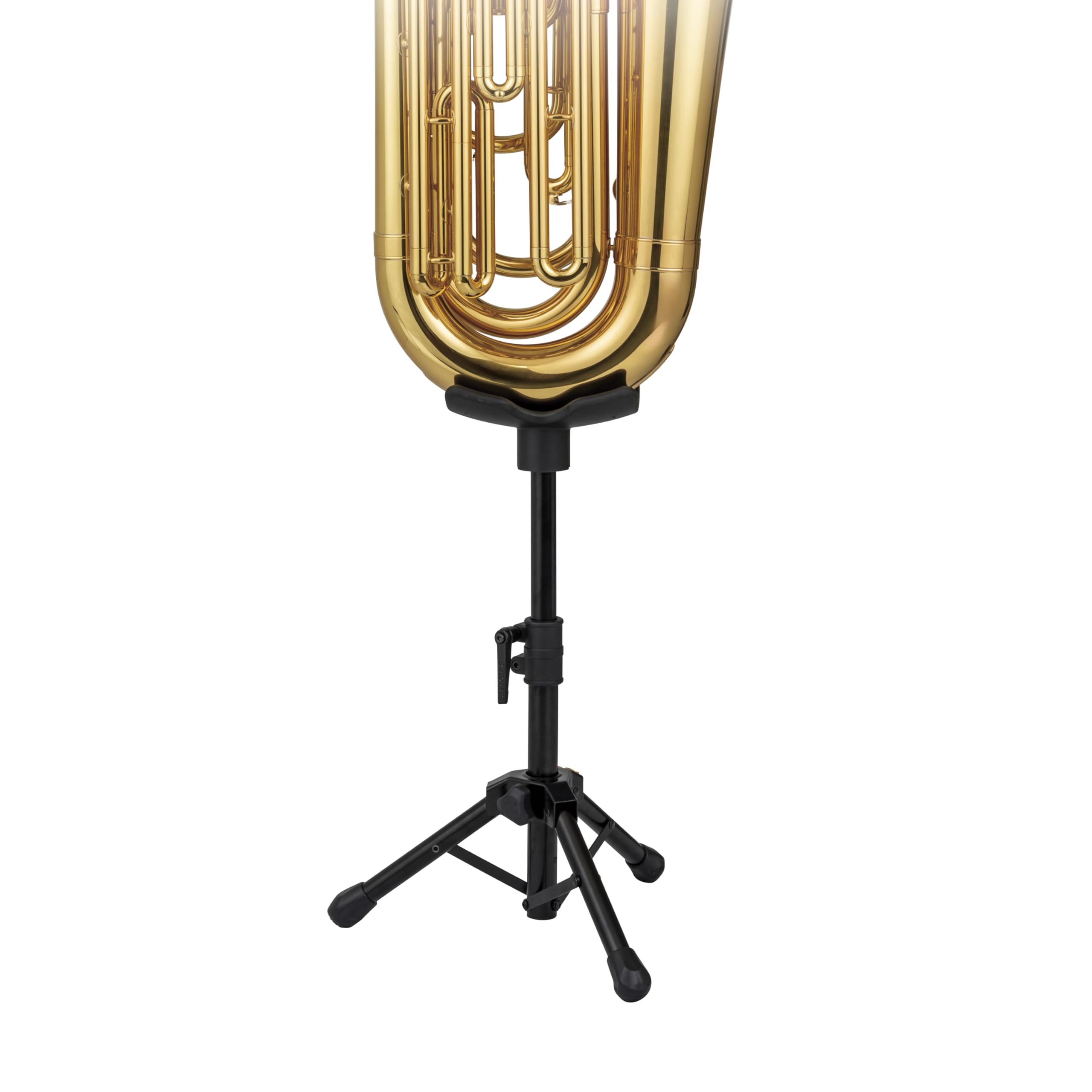 HERCULES Steh- & Sitz-Spielständer für Tuba, Euphonium, Bariton, faltbar, Tasche