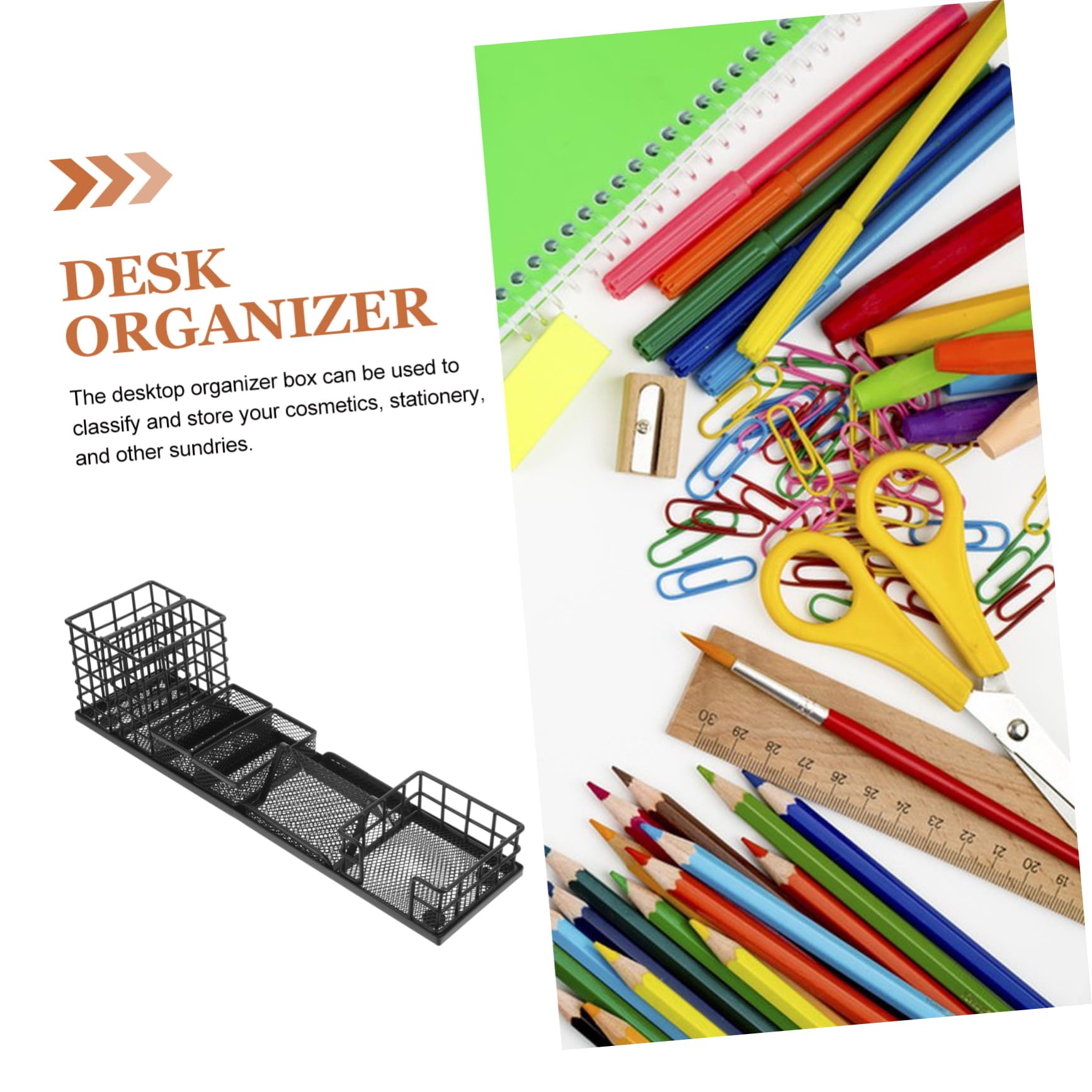 Zerodeko Boîtes De Rangement De Papeterie De Bureau Organisateur De Bureau Porte-stylo Boîte De Rangement De Comptoir